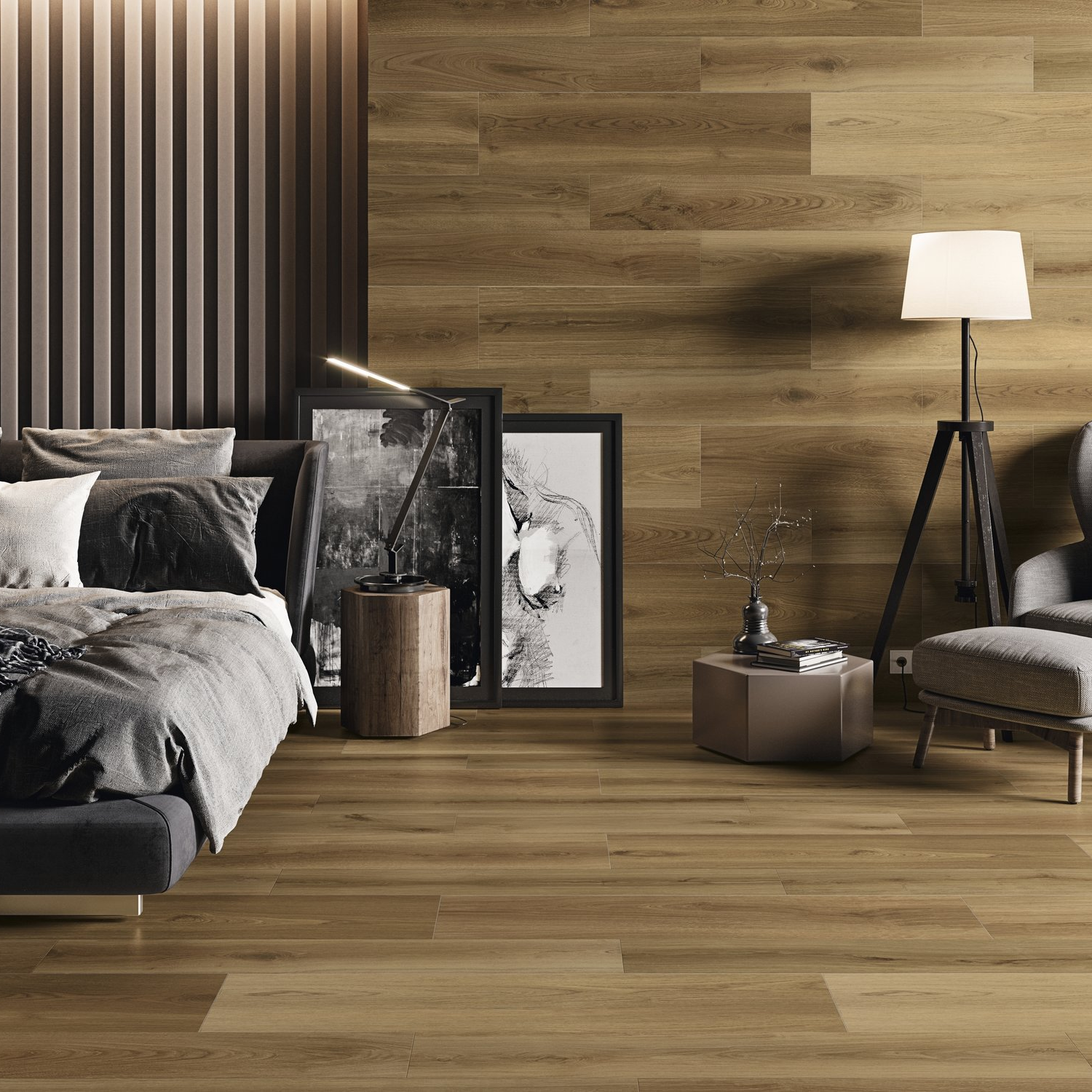 20X120 collection norden miel mat rectifie