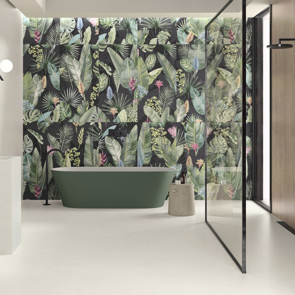 60X120 60x120 decor vegetal linka noir mix rectifie