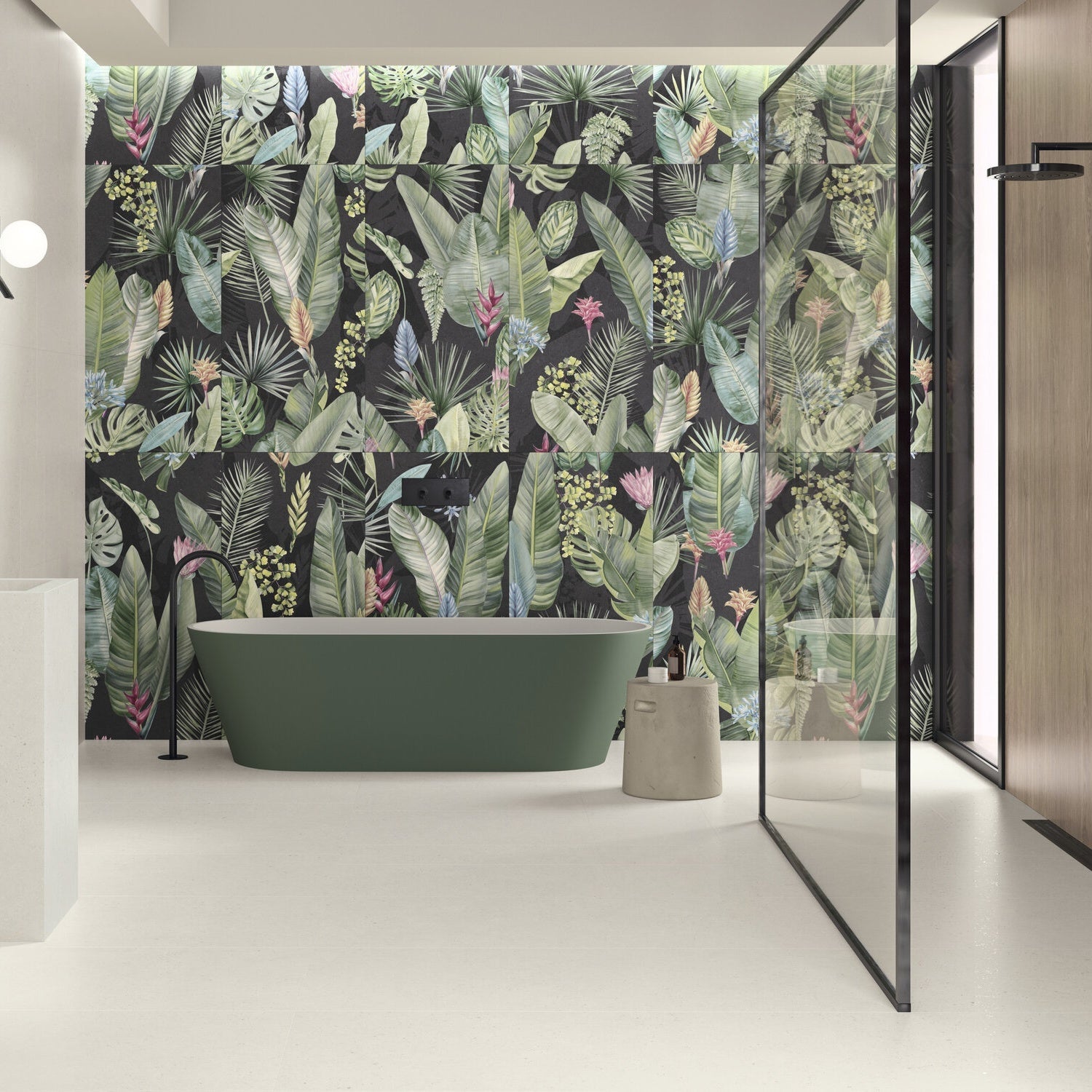 60X120 60x120 decor vegetal linka noir mix rectifie