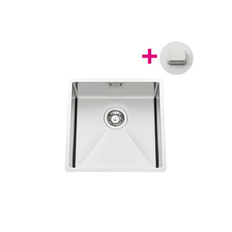 CUVE PISARO 450X450 INOX LISSE VIDAGE CARRE SATINEE N°3