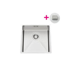 CUVE PISARO 450X450 INOX LISSE VIDAGE CARRE SATINEE N°3