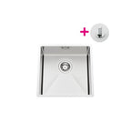 CUVE PISARO 450X450 INOX LISSE VIDAGE TIRETTE CHROMEE N°6