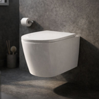 CUVETTE SUSPENDUE DE TOILETTE AMARIS BLANCHE BRILLANTE